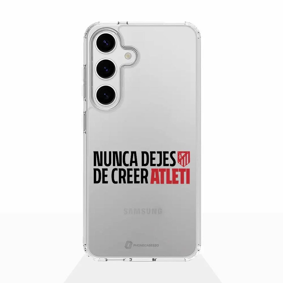 Atletico Madrid Official Clear Phone Case NDDC Slogan