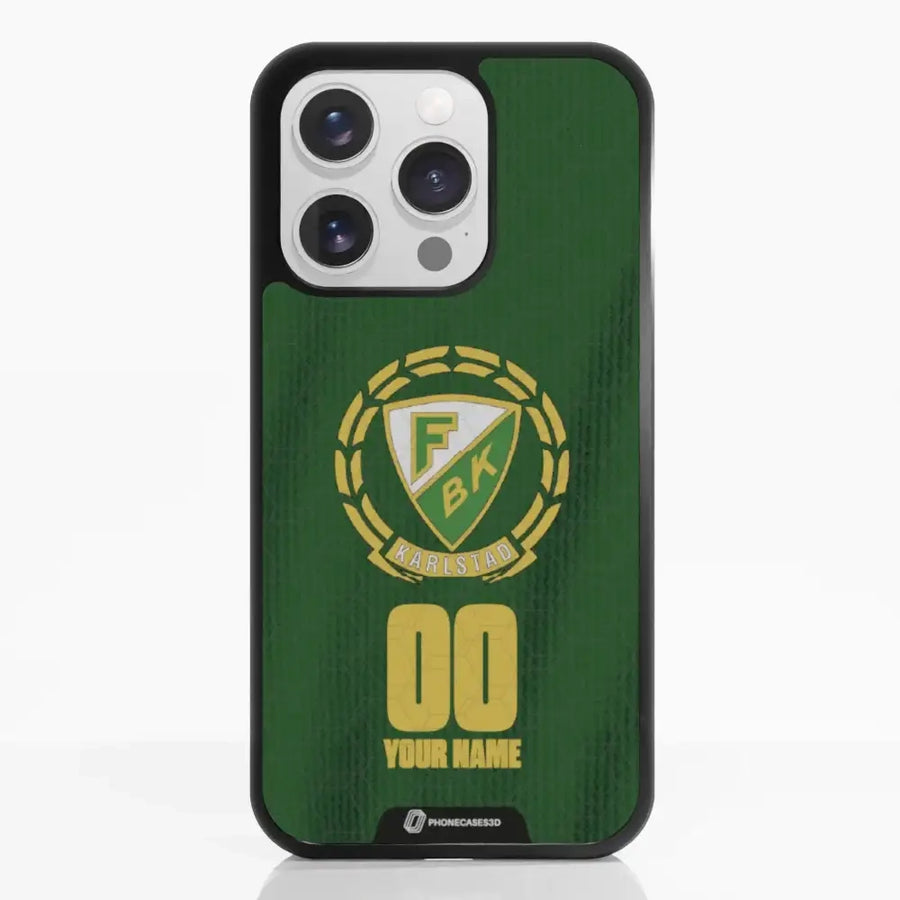 Funda de Teléfono 3D Oficial de Färjestad BK – Diseño de Camiseta con Escudo Histórico