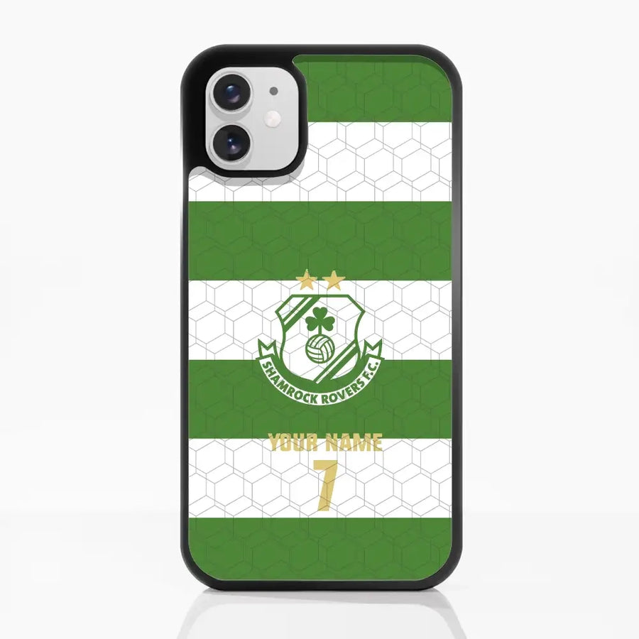 Shamrock Rovers FC Official 3D Phone Case Design 2 + Name and Number
