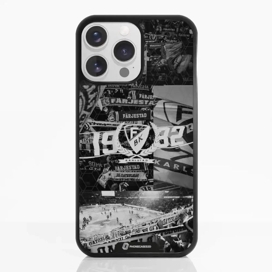 Färjestad BK Officiellt 3D Mobilskal – Svartvit Fotografisk Design