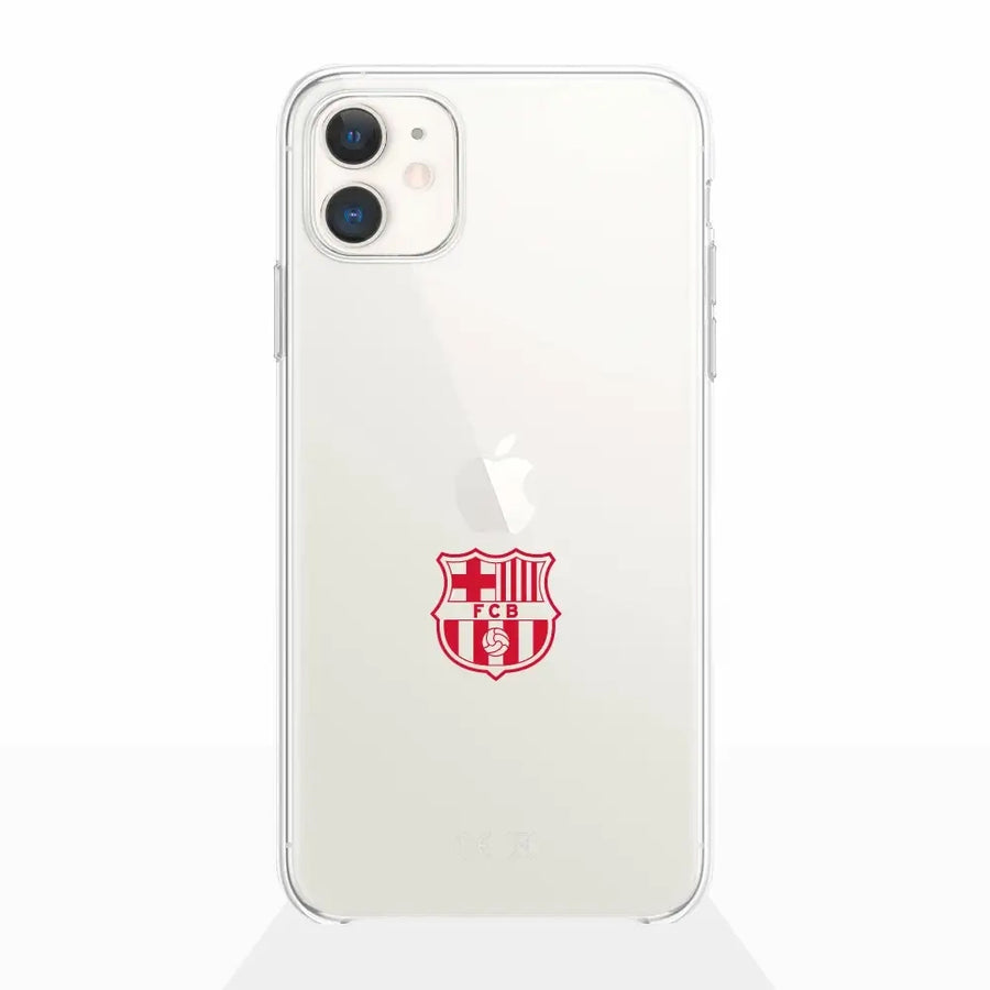 FC Barcelona Official Transparent Phone Case Red Crest FC Barcelona Official Transparent Phone Case Red Crest