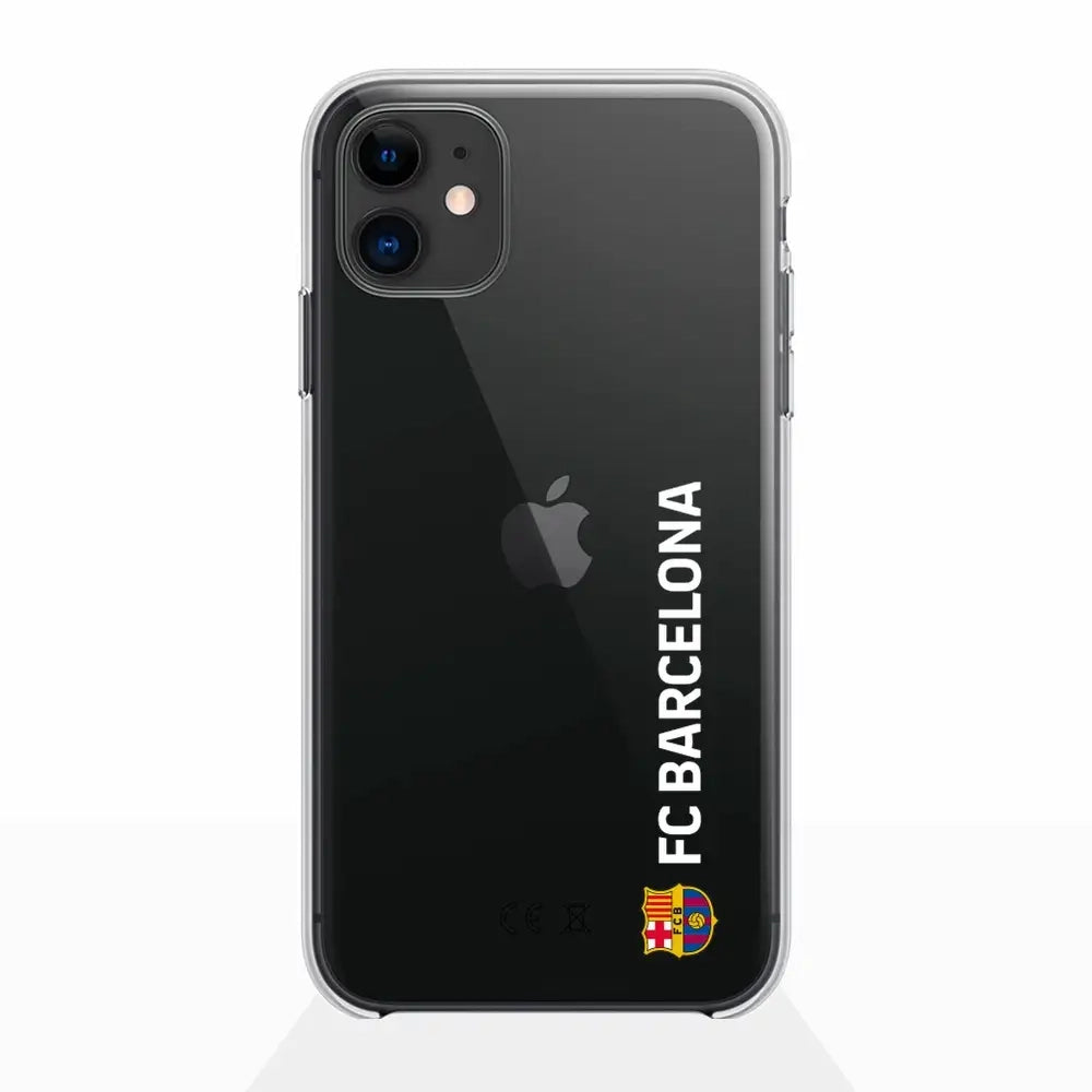FC Barcelona Clear Phone Case Vertical