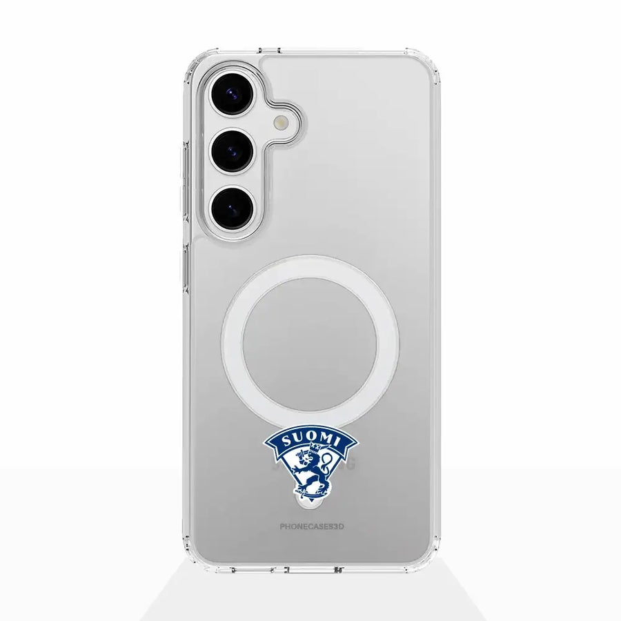 Finnish National Team Official MagSafe Clear Phone Case Bottom Crest