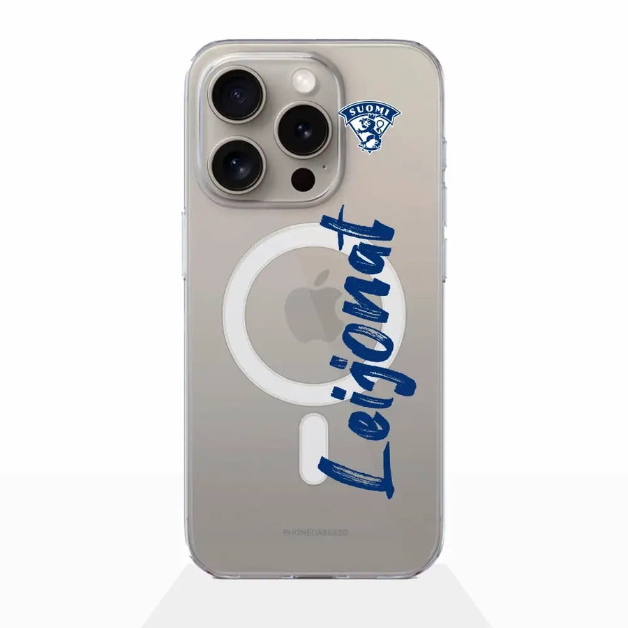 Finnish National Team Official MagSafe Clear Phone Case Leijonat