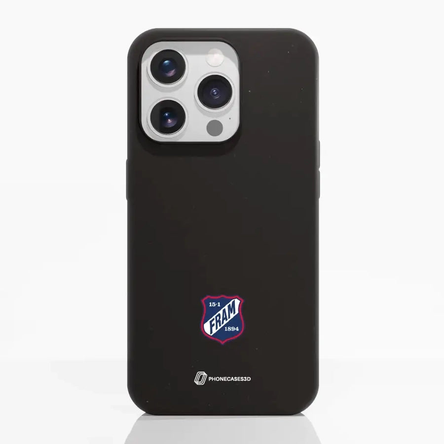 Fram Larvik Official Black Compostable Phone Case Minimal Crest