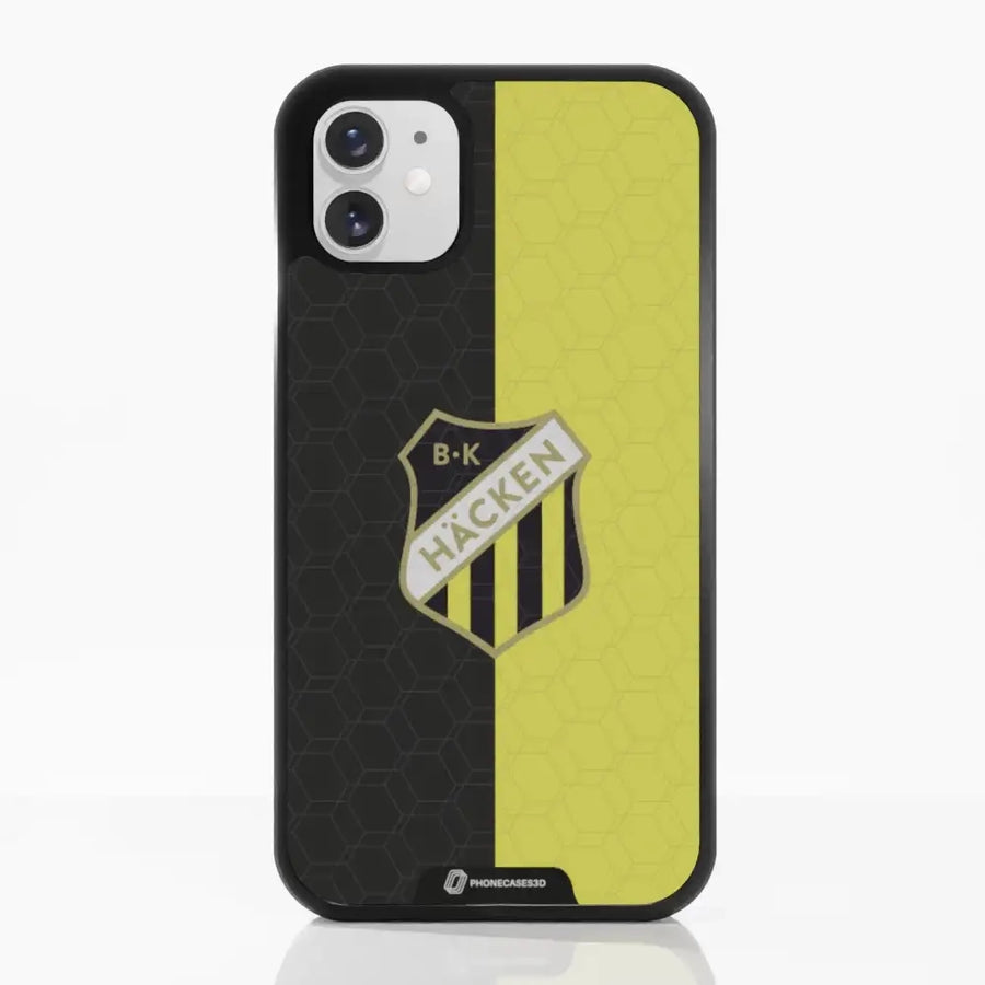 BK Häcken Official 3D Phone Case Design Black & Yellow