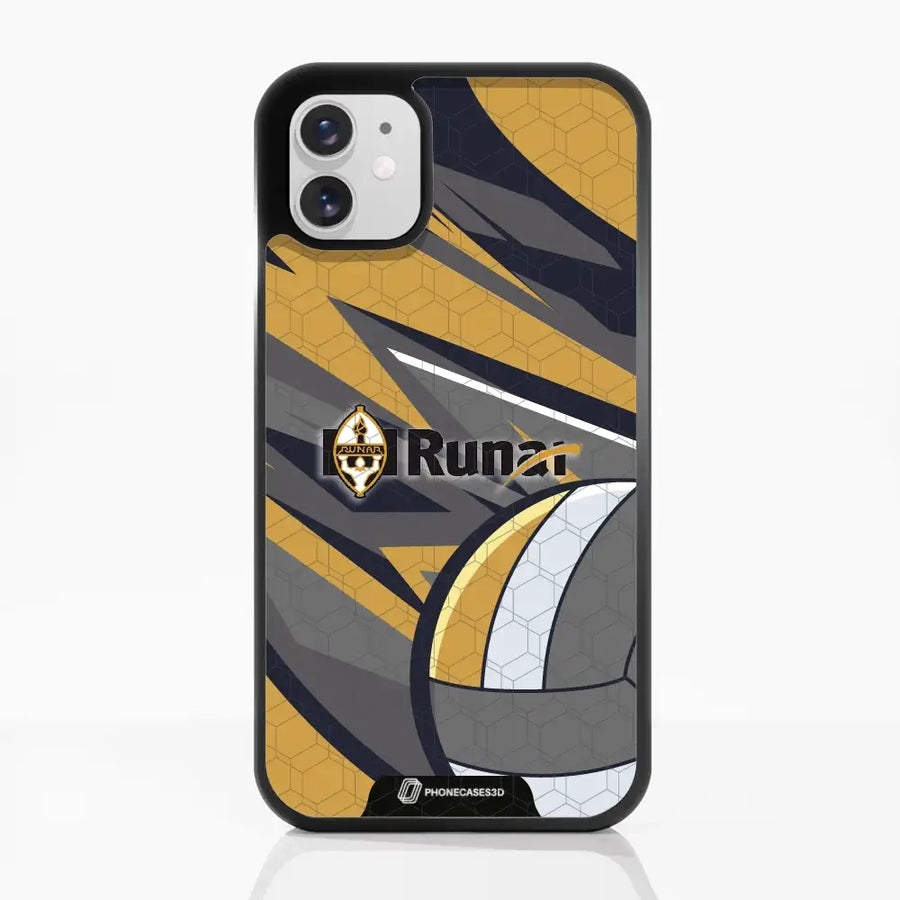 IL Runar Offisielt 3D-Mobildeksel – Geometrisk Bakgrunn