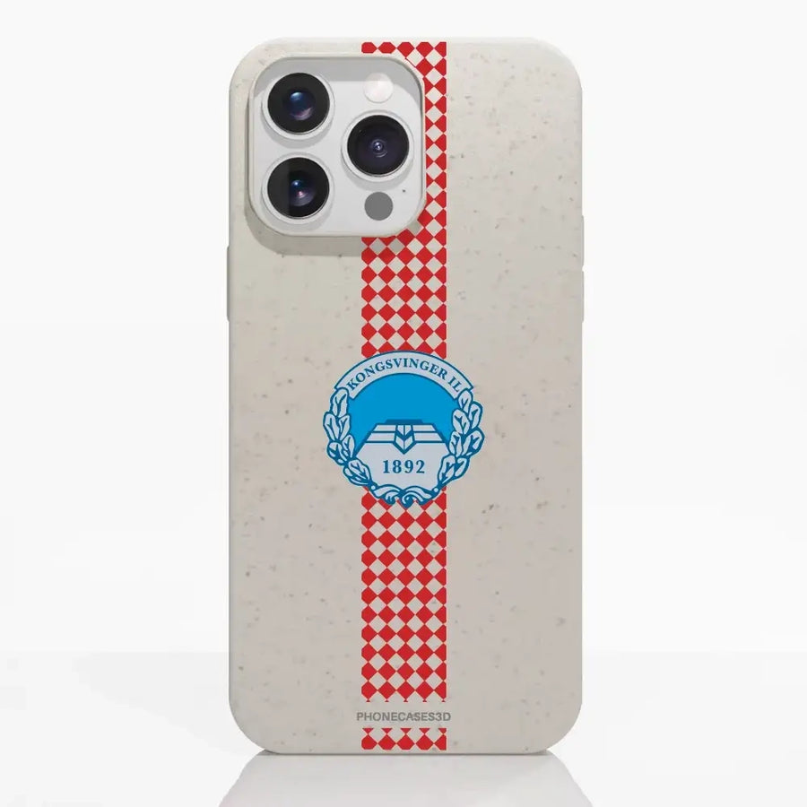 Kongsvinger IL Official Compostable Phone Case Design Square stripe