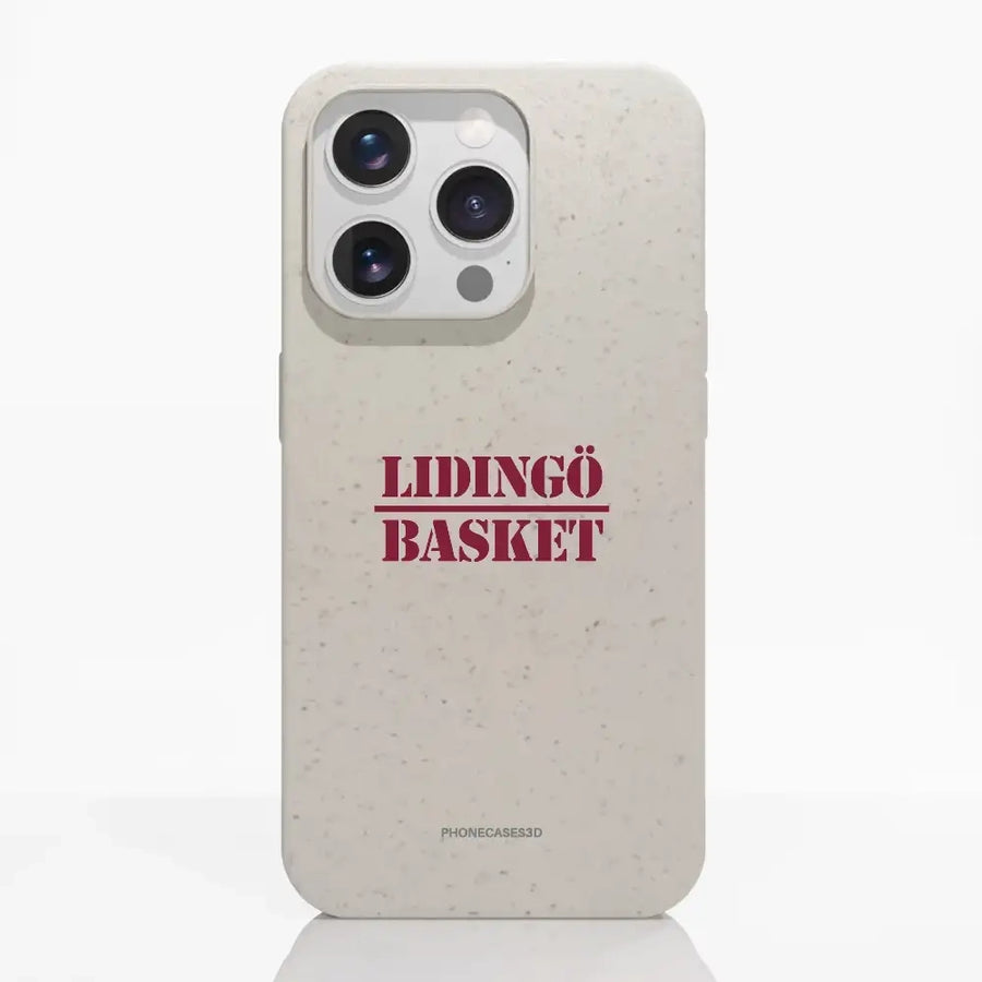 Lidingö Basket Officiellt Komposterbart Vitt Mobilskal Minimalistiskt