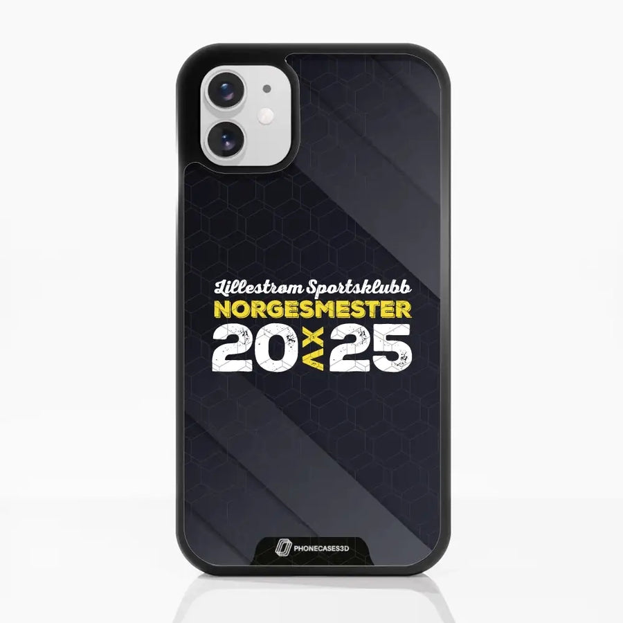 Lillestrøm SK Offisiell 3D Mobildeksel Design Norgesmester 2025