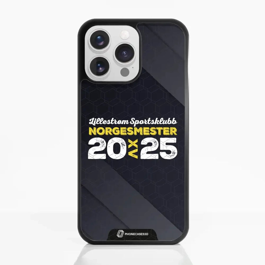 Lillestrom SK Official 3D Phone Case Design Norgesmester 2025