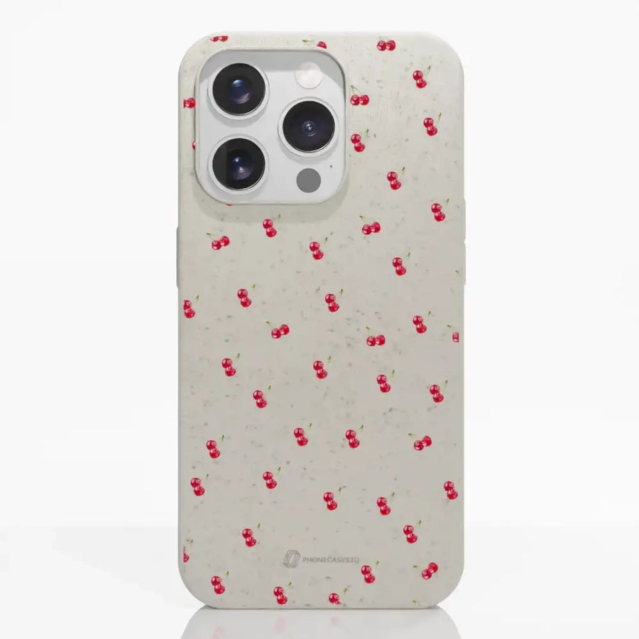 Martine Halvorsen Official Compostable Phone Case Design Cherries