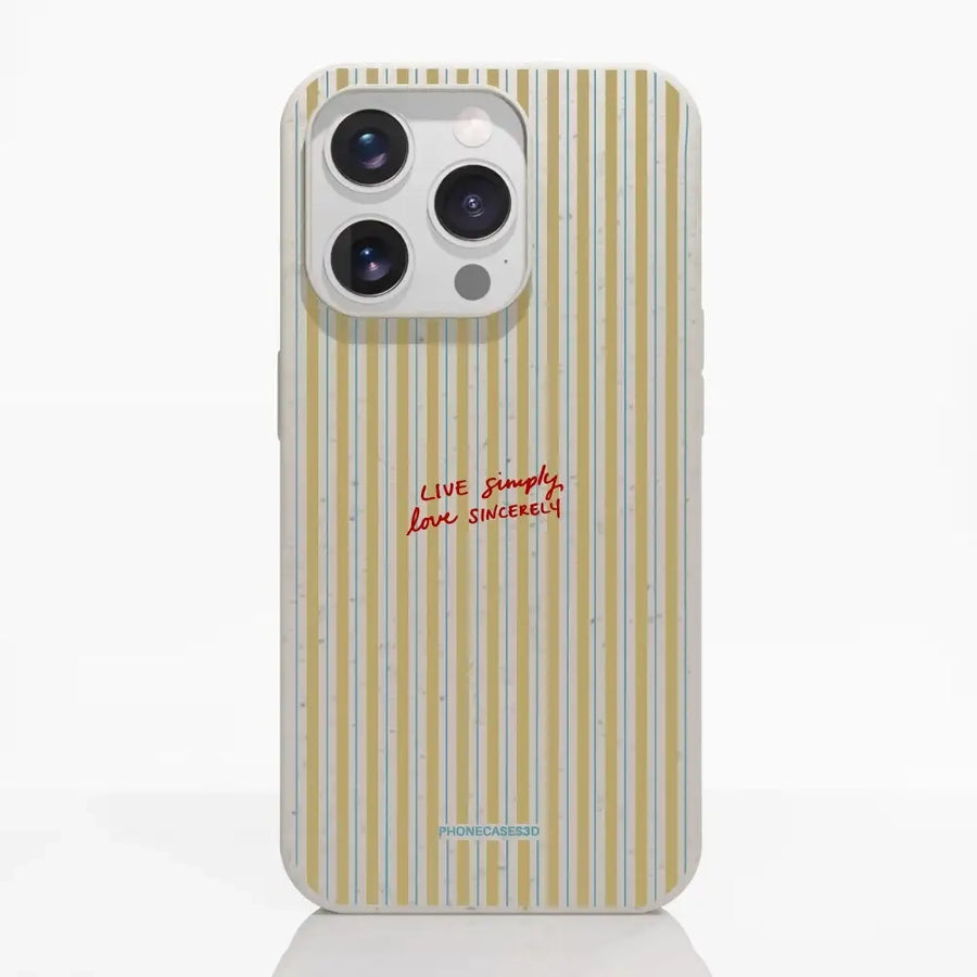 Martine Official Compostable Phone Case "Live Simply"