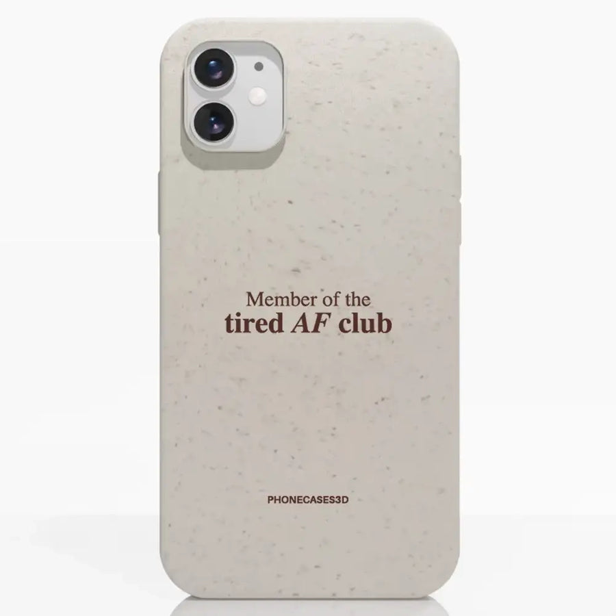 Marit Bakkli Funda De Teléfono Compostable Oficial Diseño - Tired A.F Club