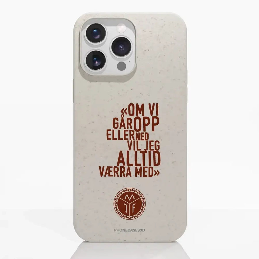Mjøndalen FK Official Compostable Phone Case Design Slogan