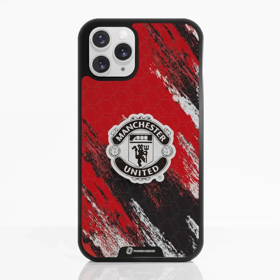 Funda de Teléfono 3D Oficial de Manchester United – Diseño de Escudo Negro