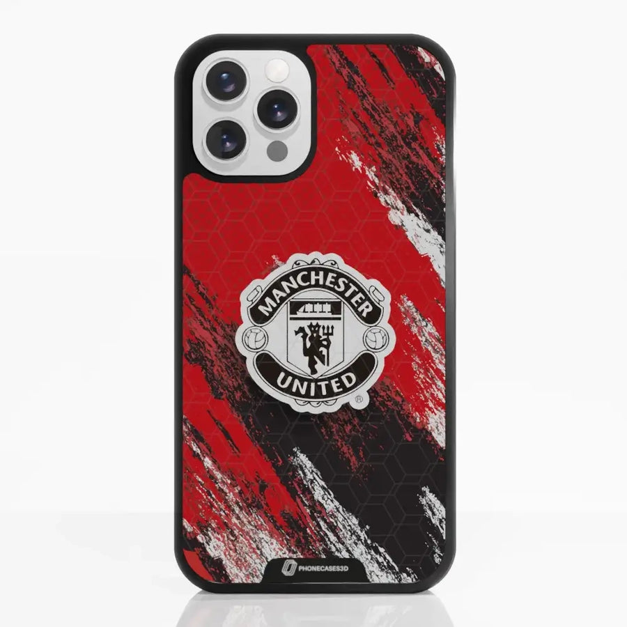 Manchester United Official 3D Phone Case Design Black Shield