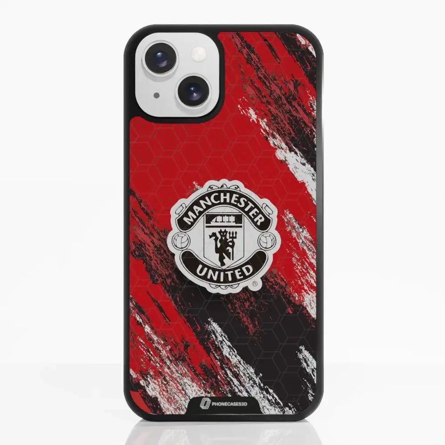 Manchester United Official 3D Phone Case Design black shield