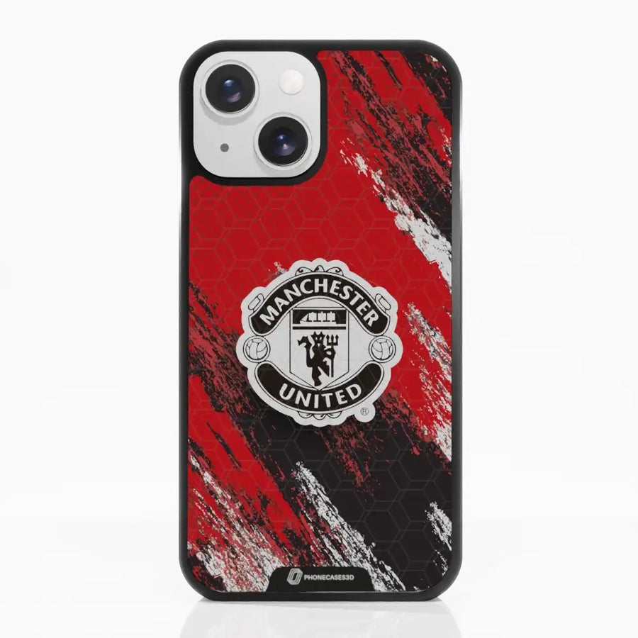 Manchester United Official 3D Phone Case Design Black Shield