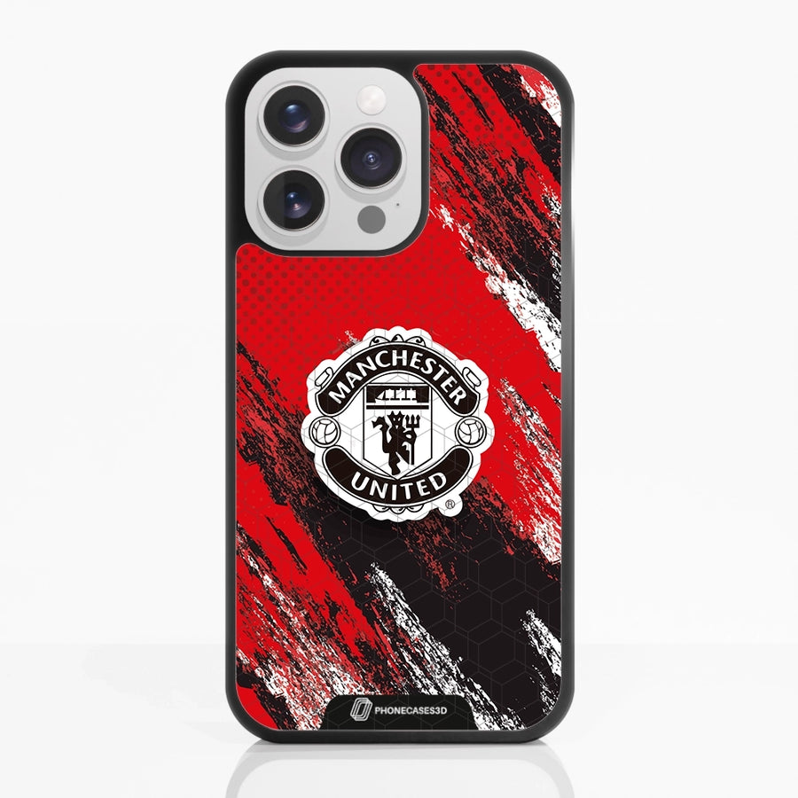 Manchester United Official 3D Phone Case Design Black Shield
