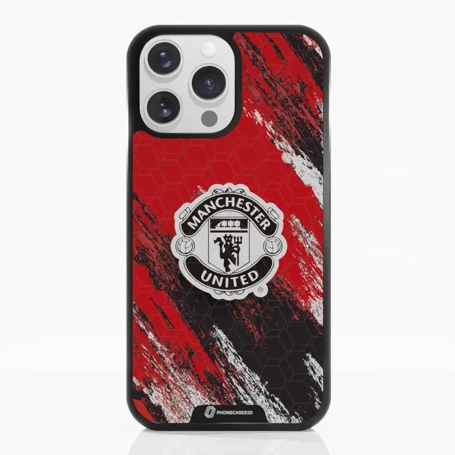 Manchester United Official 3D Phone Case Design Black Shield