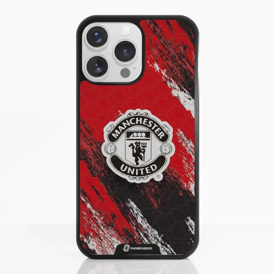 Manchester United Official 3D Phone Case Design Black Shield