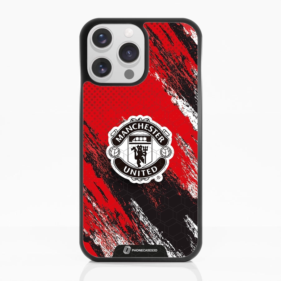 Manchester United Official 3D Phone Case Design Black Shield