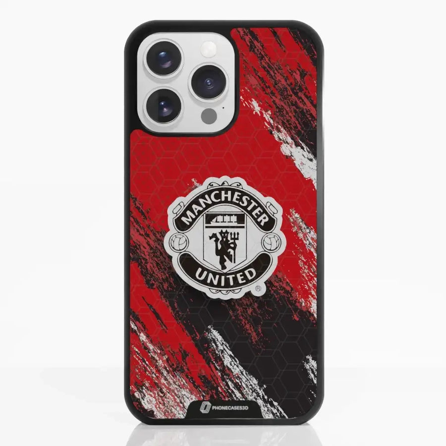 Manchester United Official 3D Phone Case Design Black Shield