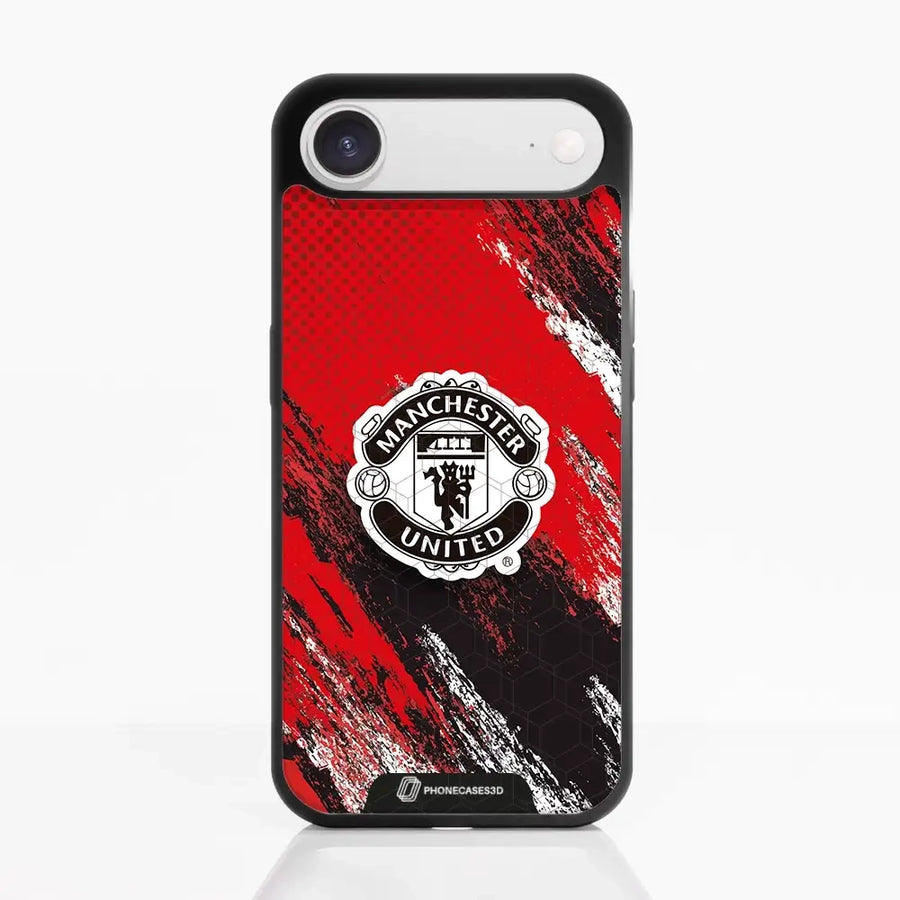 Funda de Teléfono 3D Oficial de Manchester United – Diseño de Escudo Negro