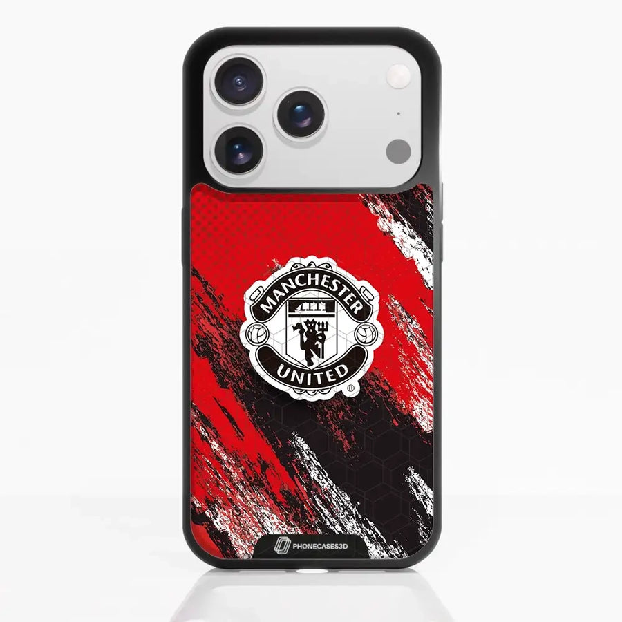 Manchester United Official 3D Phone Case Design Black Shield