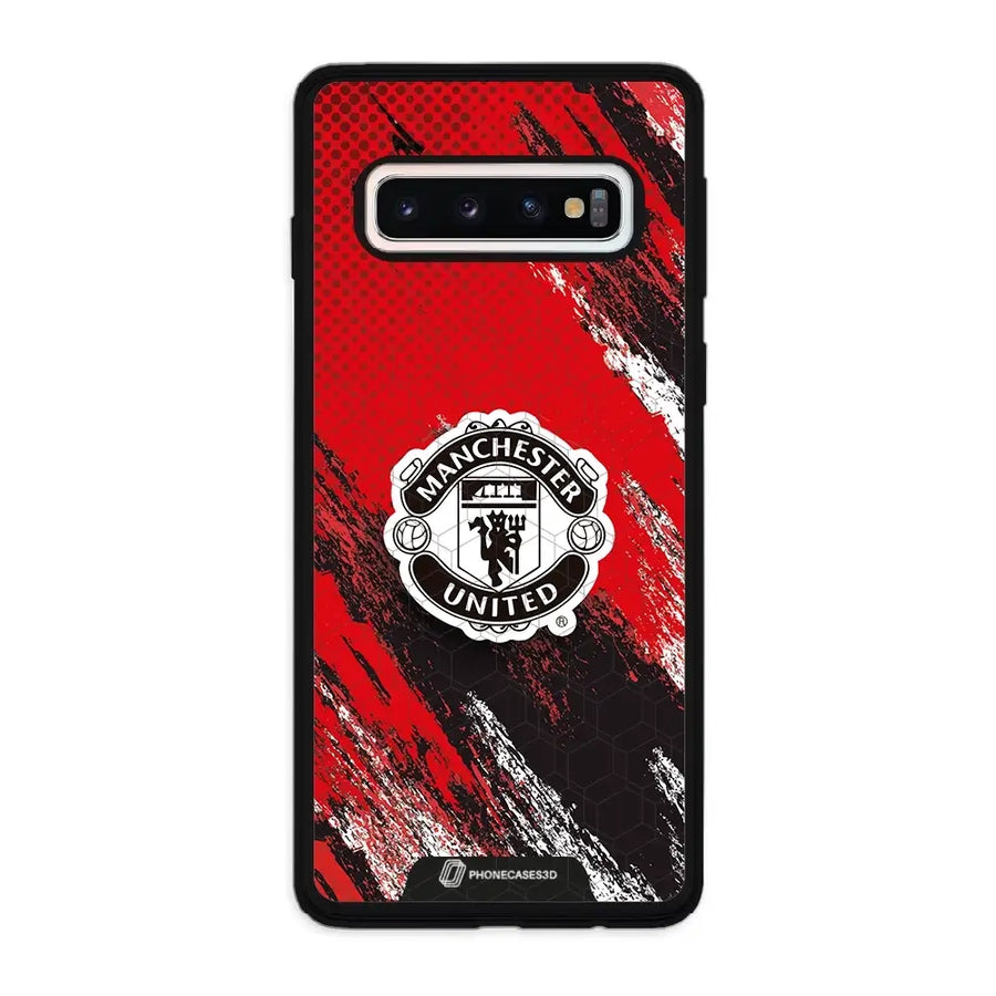 Manchester United Officiellt 3D Mobilskal – Svart Vapenmärke Design