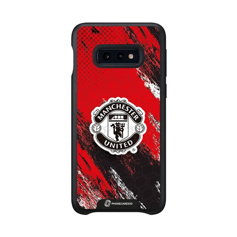 Manchester United Offisielt 3D Mobildeksel – Svart Våpenskjold Design