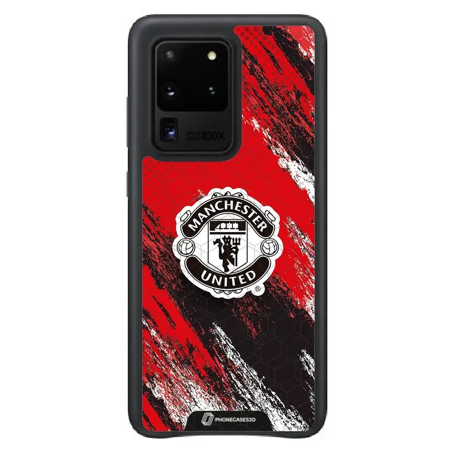 Manchester United Virallinen 3D Puhelinkotelo – Musta Vaakuna Suunnittelu