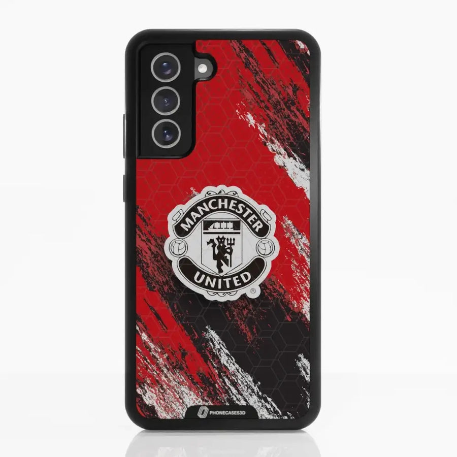 Funda de Teléfono 3D Oficial de Manchester United – Diseño de Escudo Negro