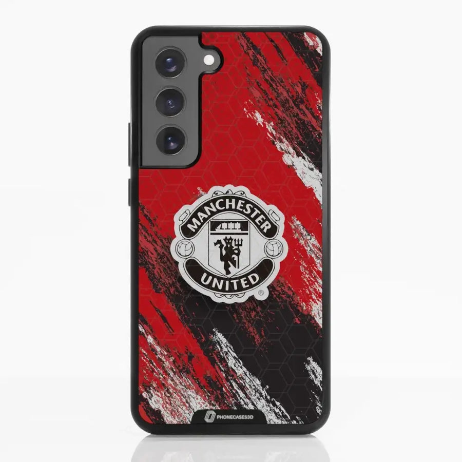 Funda de Teléfono 3D Oficial de Manchester United – Diseño de Escudo Negro