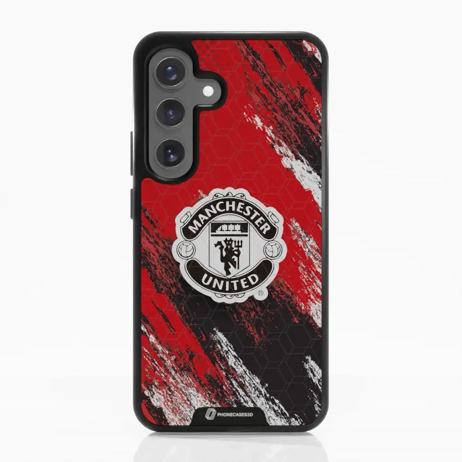 Manchester United Official 3D Phone Case Design Black Shield