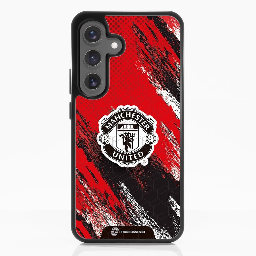 Manchester United Official 3D Phone Case Design Black Shield