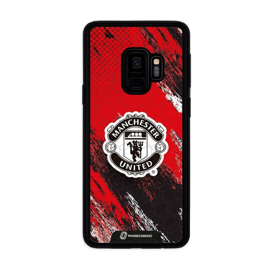 Manchester United Officiellt 3D Mobilskal – Svart Vapenmärke Design