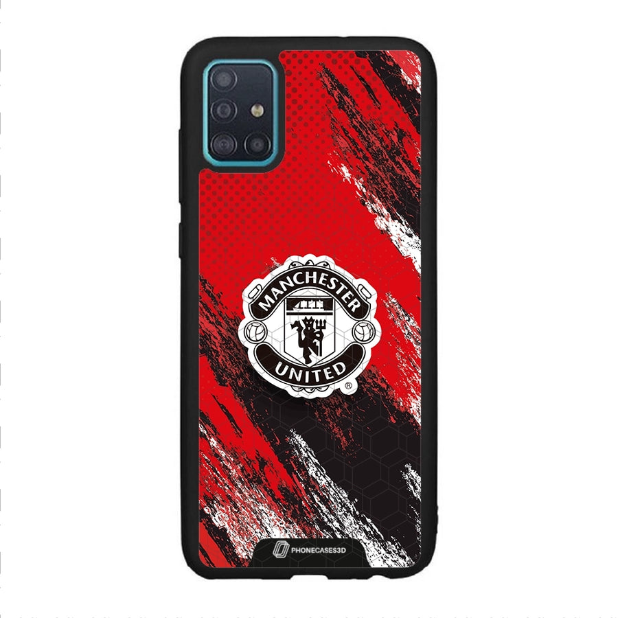Manchester United Officiellt 3D Mobilskal – Svart Vapenmärke Design