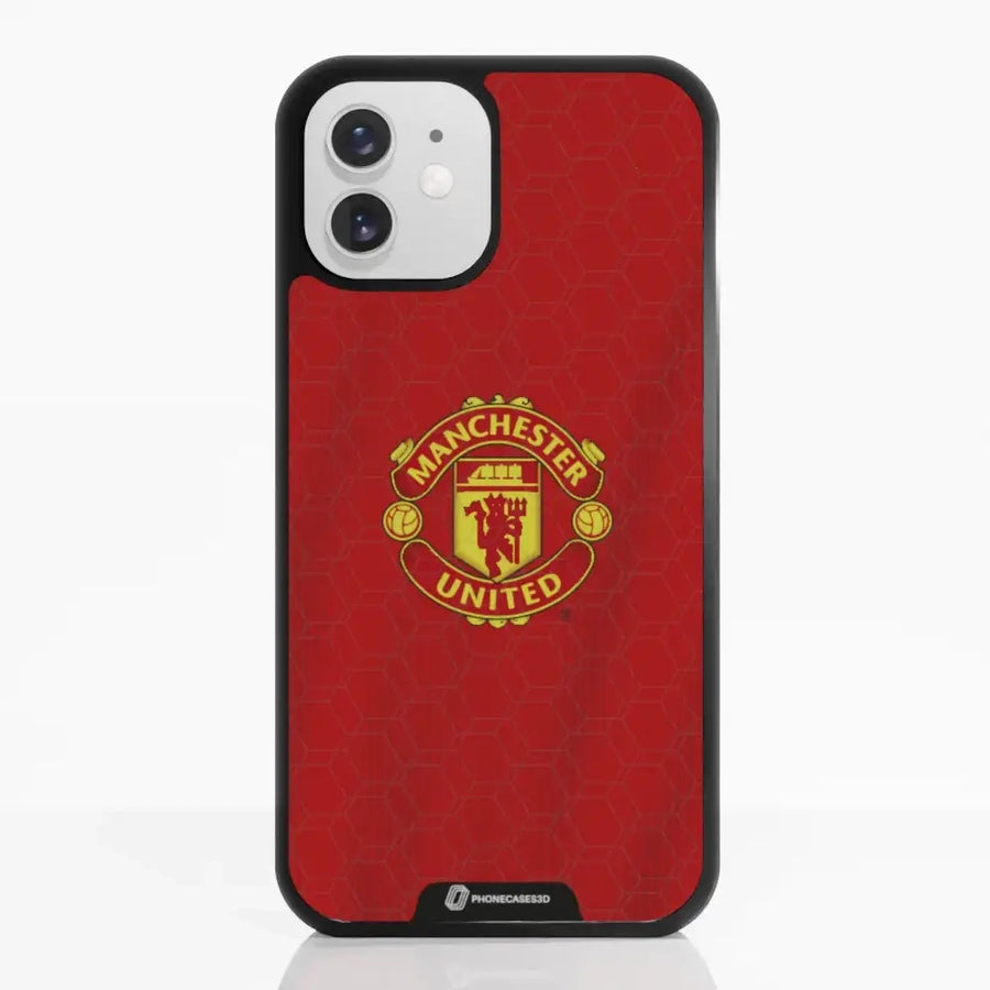 Funda de Teléfono 3D Oficial de Manchester United – Diseño de Camiseta Roja