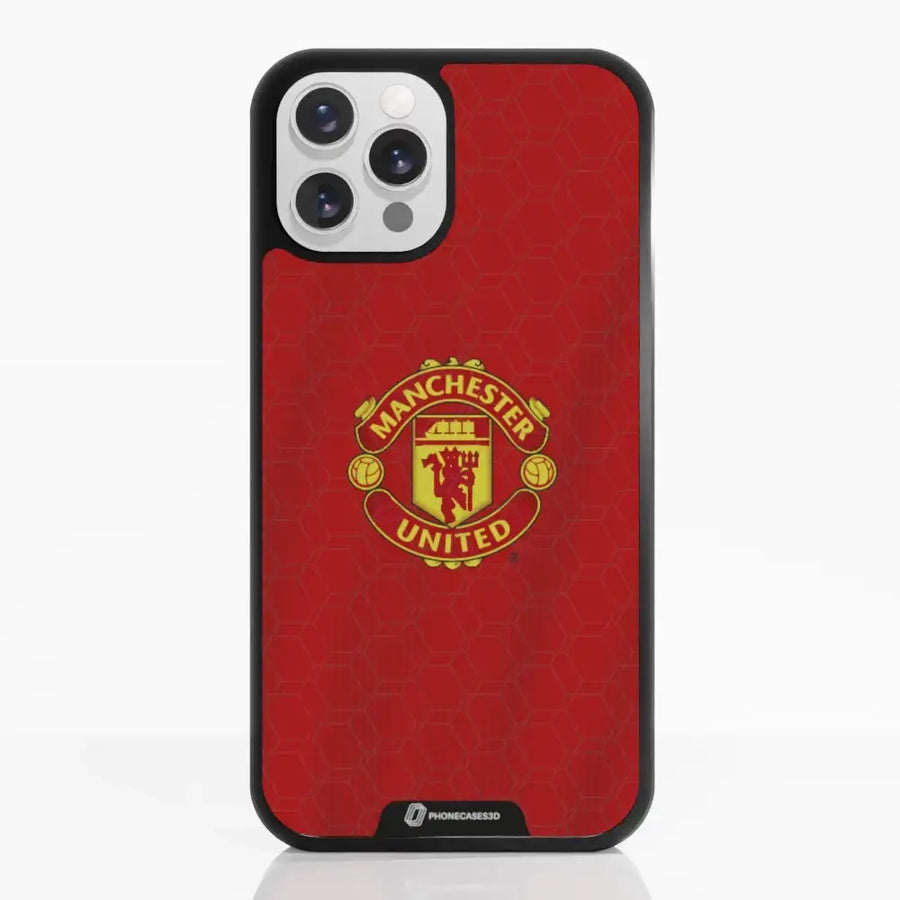 Funda de Teléfono 3D Oficial de Manchester United – Diseño de Camiseta Roja