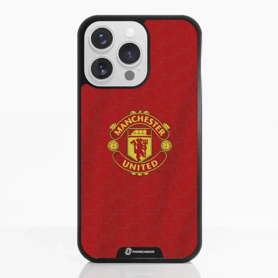 Funda de Teléfono 3D Oficial de Manchester United – Diseño de Camiseta Roja