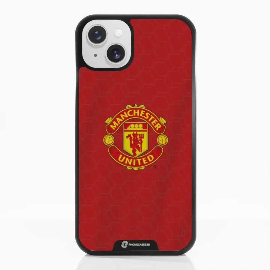 Funda de Teléfono 3D Oficial de Manchester United – Diseño de Camiseta Roja