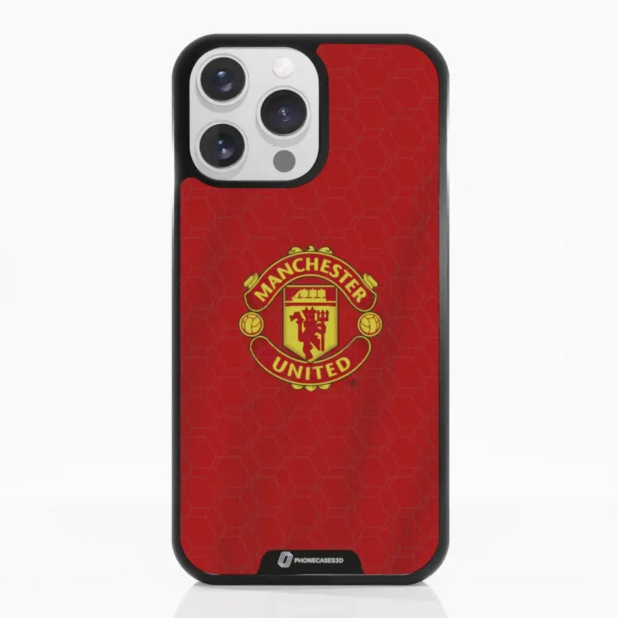 Funda de Teléfono 3D Oficial de Manchester United – Diseño de Camiseta Roja
