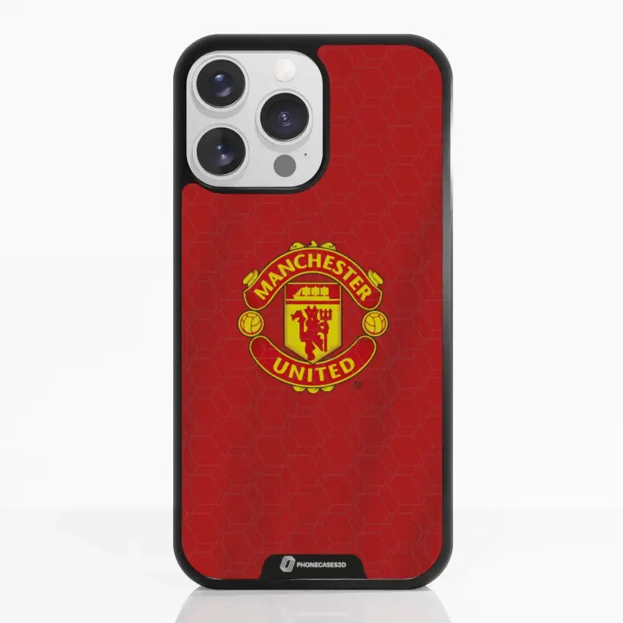 Manchester United Offisielt 3D Mobildeksel – Rød Skjorte Design