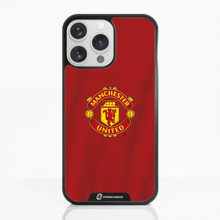 Manchester United Offisielt 3D Mobildeksel – Rød Skjorte Design
