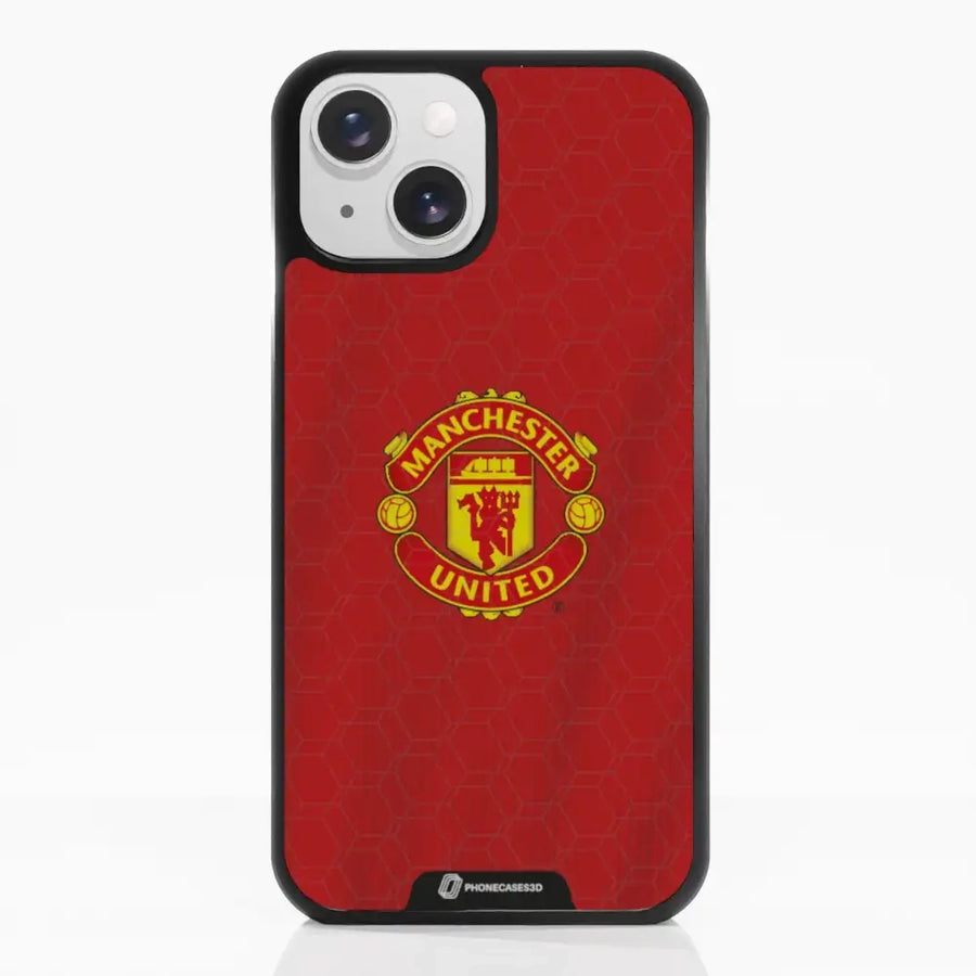 Manchester United Offisielt 3D Mobildeksel – Rød Skjorte Design