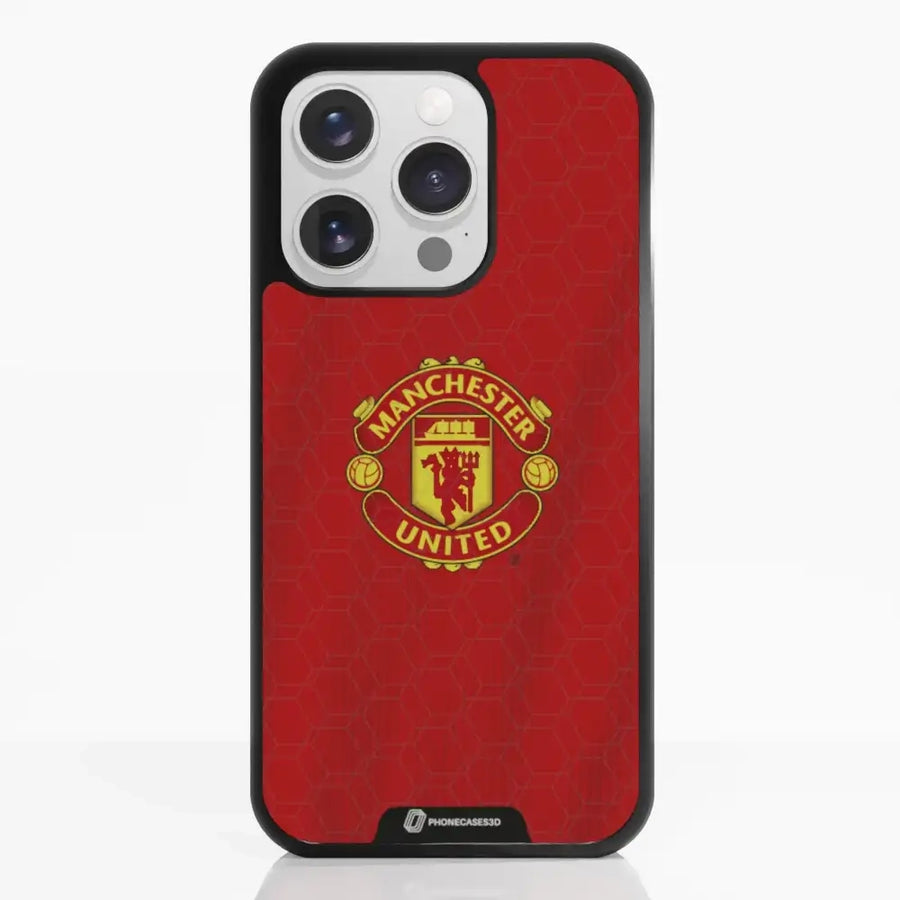 Funda de Teléfono 3D Oficial de Manchester United – Diseño de Camiseta Roja