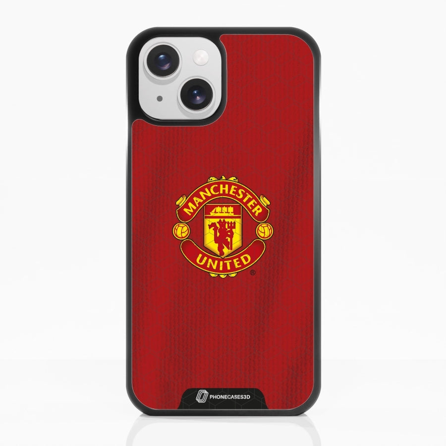 Manchester United Offisielt 3D Mobildeksel – Rød Skjorte Design