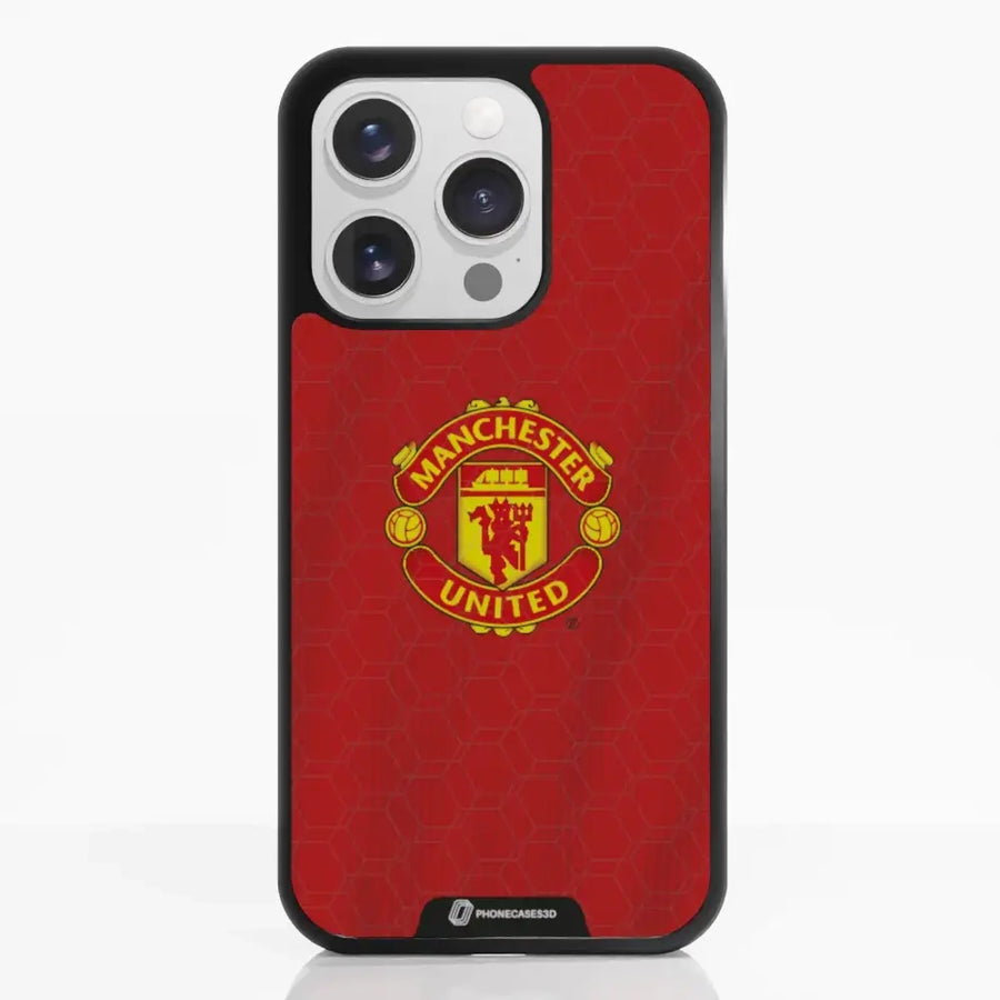 Manchester United Offisielt 3D Mobildeksel – Rød Skjorte Design
